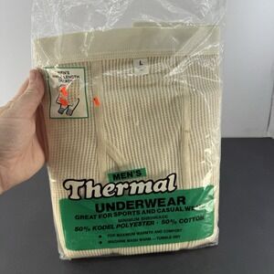 Vintage 80s Kodel Waffle Thermal Underwear Ankle Length Drawers Large 38-40 NEW